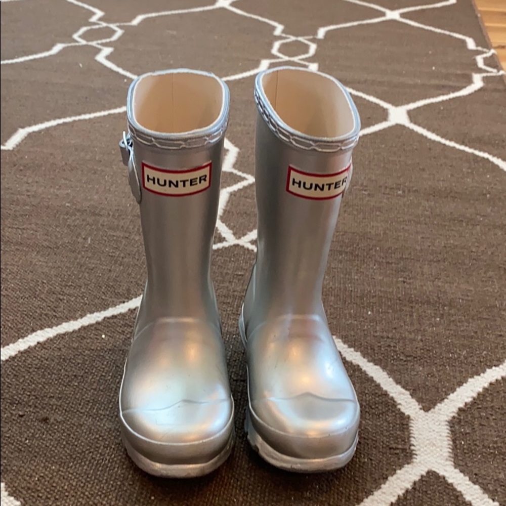 Hunter boots, Original Kids, “Metal” color